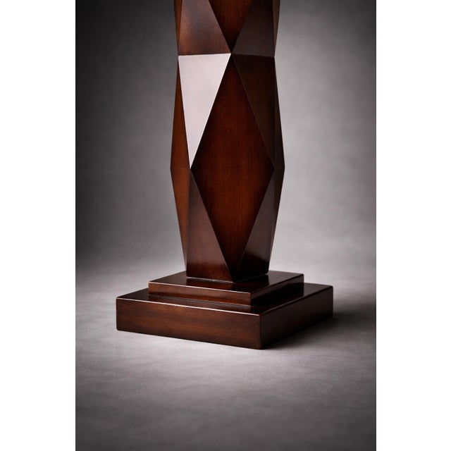 Late 20th Century Architectural Faceted Table Lamps — a Pair For Sale In Los Angeles - Image 6 of 9