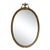 Antique Large Giltwood Oval Wall Mirror For Sale