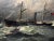 Textile 19th-Century British Marine Painting of a Dundee Ship & Lifeboat Rescue For Sale - Image 7 of 18