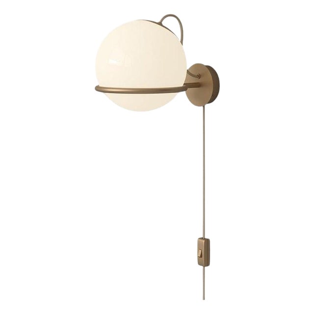 Steel and Glass Model 238/1 Lamp with Switch and Champagne Mount from Gino Sarfatti For Sale