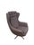Modern Mid-Century Style High-Back Swivel Wing Lounge Chair For Sale - Image 13 of 18