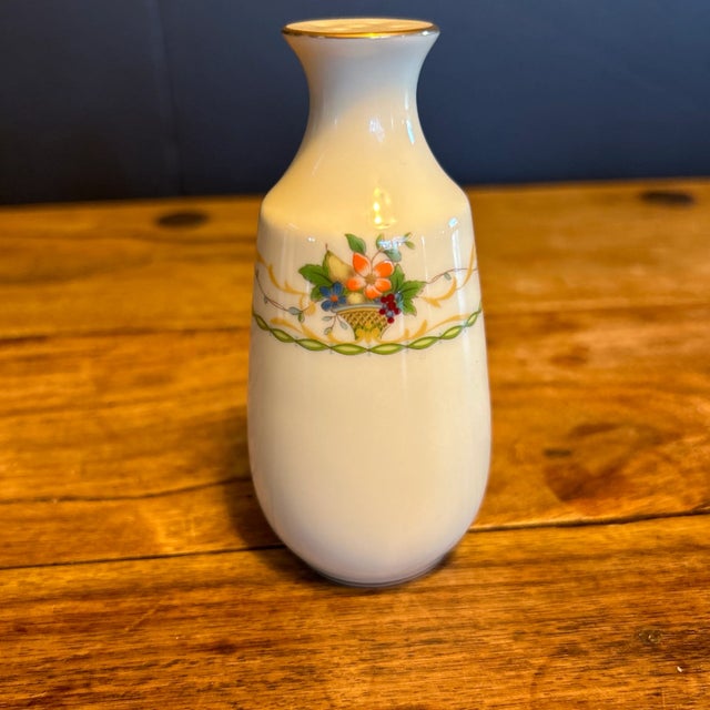 Ceramic Noritake 8162 Salt and Pepper Shaker Set Featuring the Normandy Pattern For Sale - Image 7 of 8