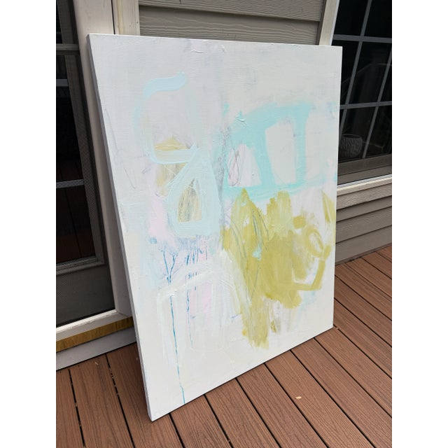 Sarah Trundle Sarah Trundle, Contemporary Abstract Painting, "Gossamer" For Sale - Image 4 of 7