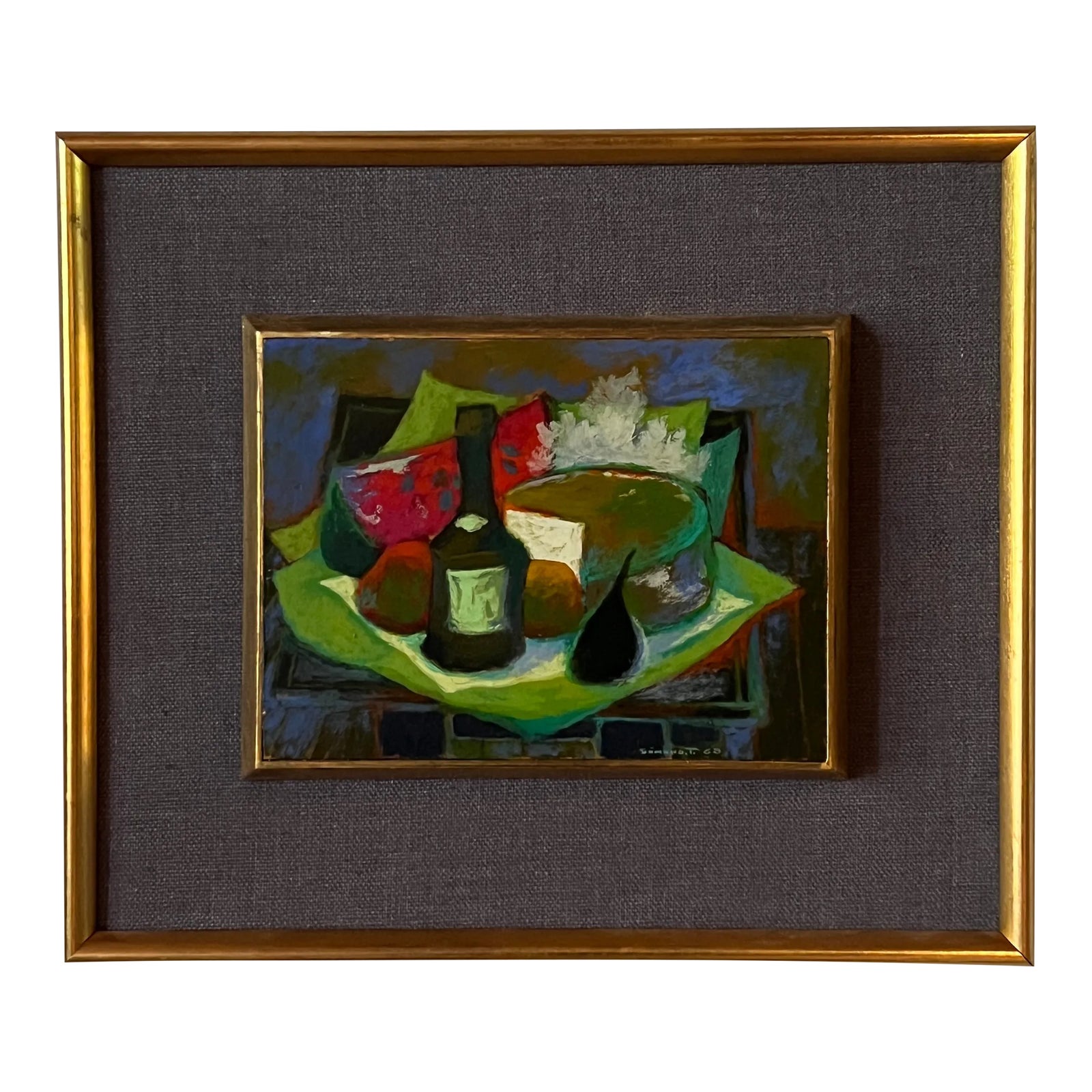 José Sámano Torres (Mexican, B. 1942) Modernist Abstract Still Life C ...