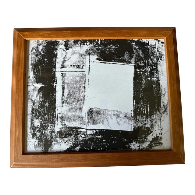 Nancy Smith Framed Original Abstract Painting "Mountain View" For Sale