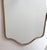 Mid-Century Italian Wall Mirror with Brass Frame, 1960s For Sale - Image 11 of 14