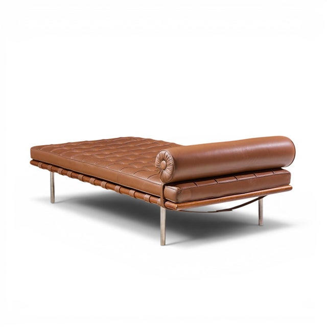Mies Van Der Rohe for Knoll Mid Century Barcelona Daybed Chaise For Sale In Chicago - Image 6 of 10
