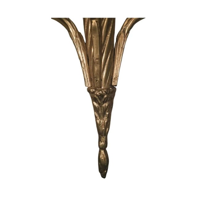 Late 19th Century Pair of French Empire Gilt Bronze Sconces, Circa 1890s For Sale - Image 5 of 9
