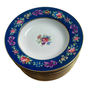 Set of 12 Tiffany Soup Plates, Made by Spode Copeland, Mid 20th Century