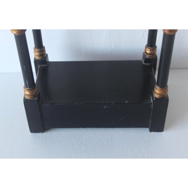 Vintage Chinoiserie Pagoda Form Faux Bamboo Wall Rack 3 Shelves For Sale - Image 13 of 15