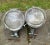 A unique pair of vintage industrial / nautical spotlights by Crouse Hinds. USA, circa 1930-1940. These lights can be...