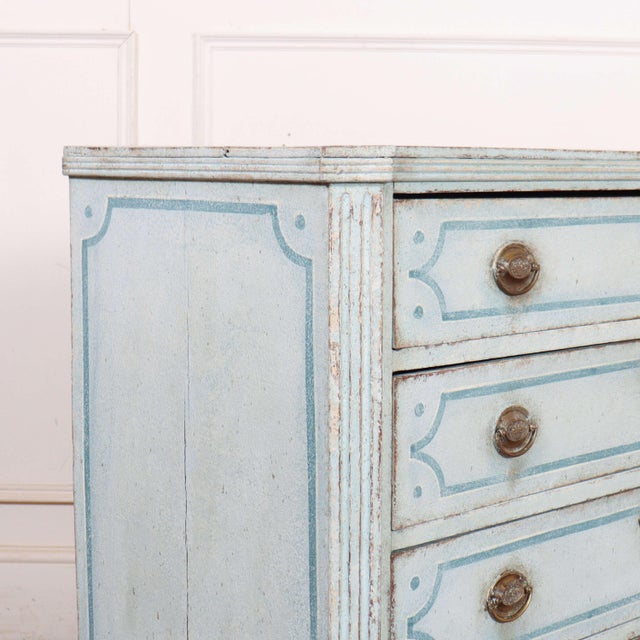 Dutch Painted Commode in Oak For Sale - Image 9 of 13
