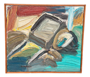 Rune Nilsson, Monday Feeling, 1950s, Oil Painting on Panel, Framed
