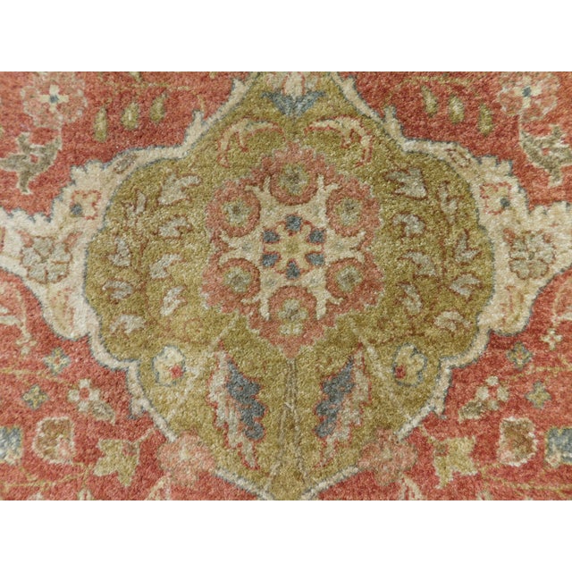 Vintage Hand Knotted Super Fine Indian Rug. 8'x 10' For Sale - Image 15 of 18