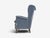 1950s Danish Cabinetmaker, Lounge Chairs, Blue Velvet, Stained Wood, Denmark, 1950s For Sale - Image 5 of 11