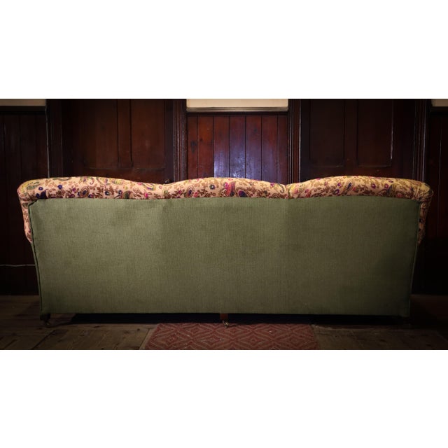 Three-Seater Standard Sofa with Embroidered Paisley, 2010s For Sale - Image 4 of 16