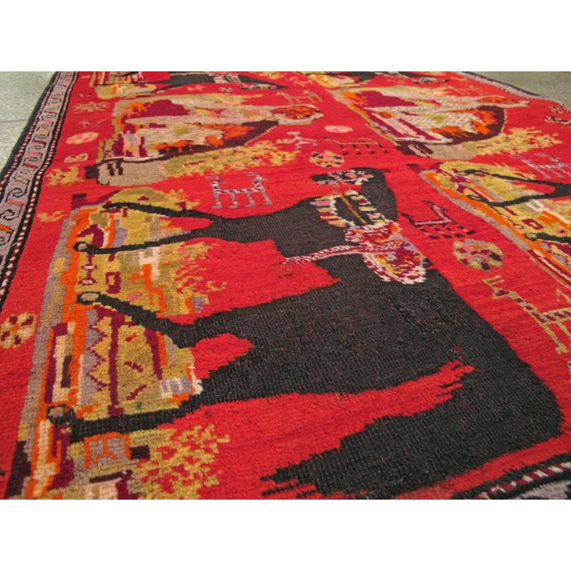 Galerie Shabab Collection Early 20th Century Caucasian Karabagh Rug For Sale In New York - Image 6 of 10