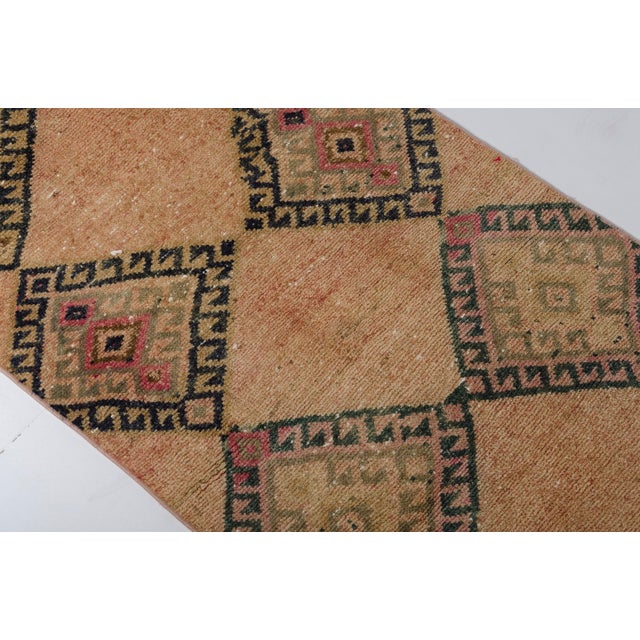 Mid 20th Century Oushak Turkish Anatolian Hallway Runner For Sale - Image 6 of 11