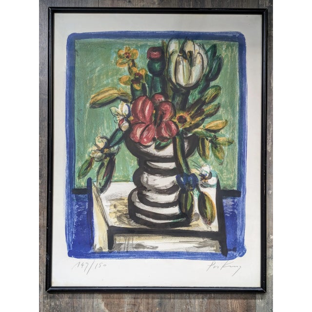 1970s Franz Priking, Still Life with Flowers, 1960s-1970s, Hand-Signed Lithograph For Sale - Image 5 of 8