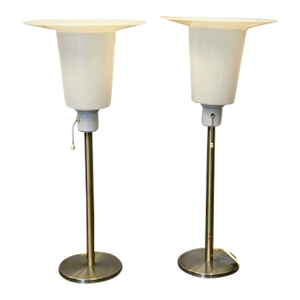 1960s Scandinavian Luxus Vittsjo Lamps Uno & Osten Kristiansson - a Pair