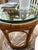 Glass-Topped Bamboo Side Table or Plant Stand For Sale In Philadelphia - Image 6 of 7