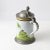 Metal Hand-Painted Faience and Pewter Beer Stein For Sale - Image 7 of 10