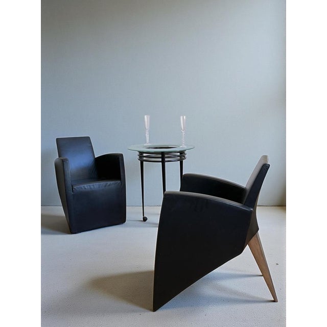 Metal French Rolling Side Table by Pascal Mourgue for Artelano, 1980s For Sale - Image 7 of 8