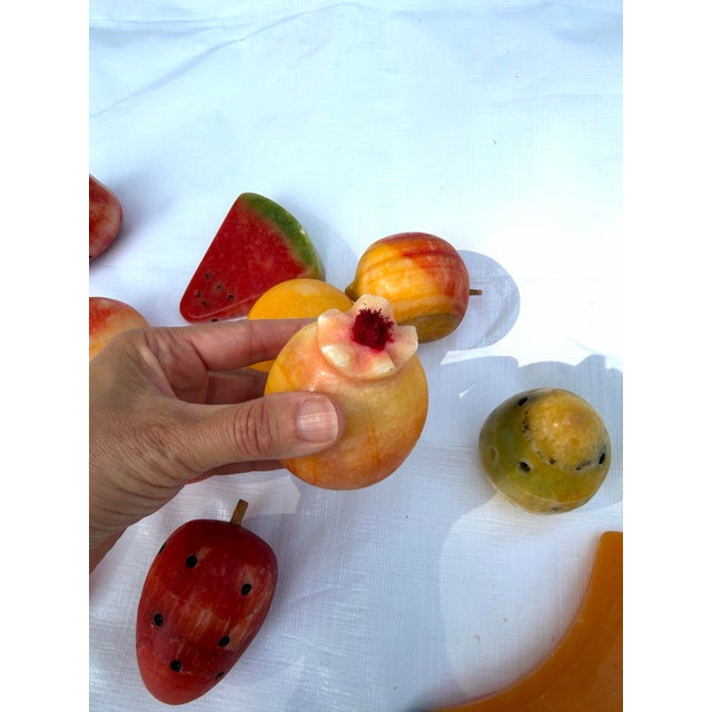 Stone Mid-Century Alabaster Fruit - Set of 12 For Sale - Image 7 of 10