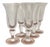 Art Glass Glassware from Biot, France, Set of 6 For Sale