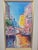 Sky Blue Early 20th Century Alex Pauker - Venice Boaters by the Bridge Park West - Signed Embellished Serigraph For Sale - Image 8 of 8
