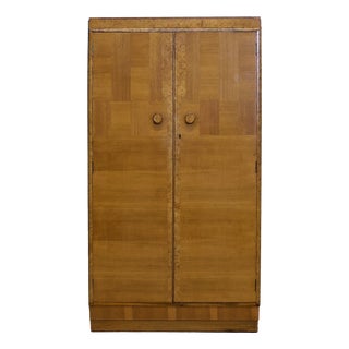 Art Deco British Burr Walnut Cabinet, 1930s For Sale