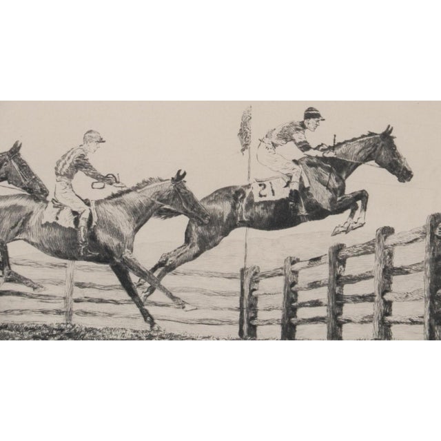 "New Jersey Hunt Cup" C1930 Drypoint by Paul Brown For Sale - Image 11 of 15