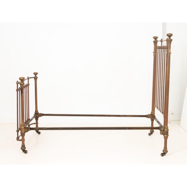 Victorian Brass and Iron Bed Frame For Sale In New York - Image 6 of 13