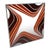 1970 Brown Orange Wavy Pattern Mirror Attributed to Turner For Sale