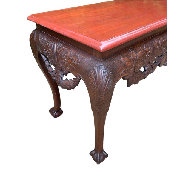 Antique Irish Mahogany Serving Table For Sale - Image 11 of 14