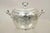 Antique Art Nouveau Silver Plated Lidded Soup Tureen engraved "Louise". Item features ornate floral repousse, original...