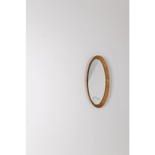 Oval Rattan Mirrors, Set of 2 For Sale - Image 12 of 16
