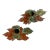 1922 Antique Boho Chic Americana Cast Iron Poinsettia Candle Holders - A Pair, Christmas For Sale