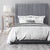 Arabelle Grey Velvet Queen Bed For Sale In Los Angeles - Image 6 of 7
