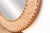 Wood Finely Fern Leaf Inlay Round Mirror For Sale - Image 7 of 8