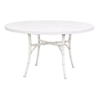 Bamboo-Style Dining Table by Michael Taylor For Sale