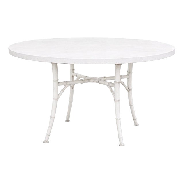 Bamboo-Style Dining Table by Michael Taylor For Sale