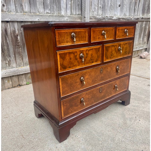 Late 20th Century Vintage Baker Georgian Chest of Drawers For Sale - Image 5 of 7