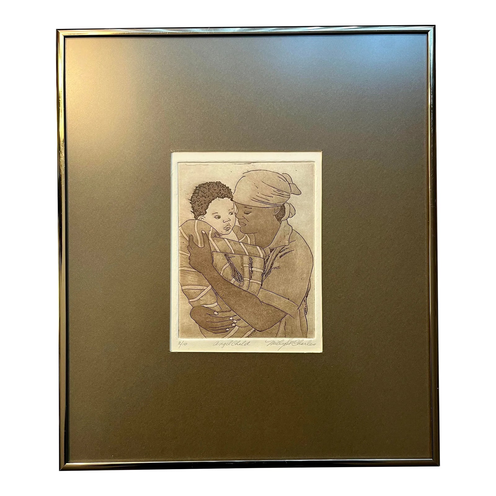 1980's Limited Edition 2/10 Etching by Californian Artist