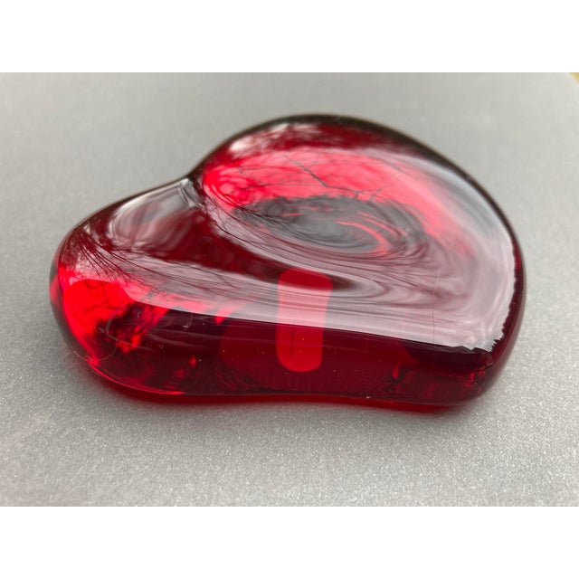 Modern Elsa Peretti Tiffany & Co Red Heart Paperweight For Sale - Image 3 of 16
