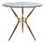 Italian Mid-Century Modern Mahogany and Brass End Table For Sale