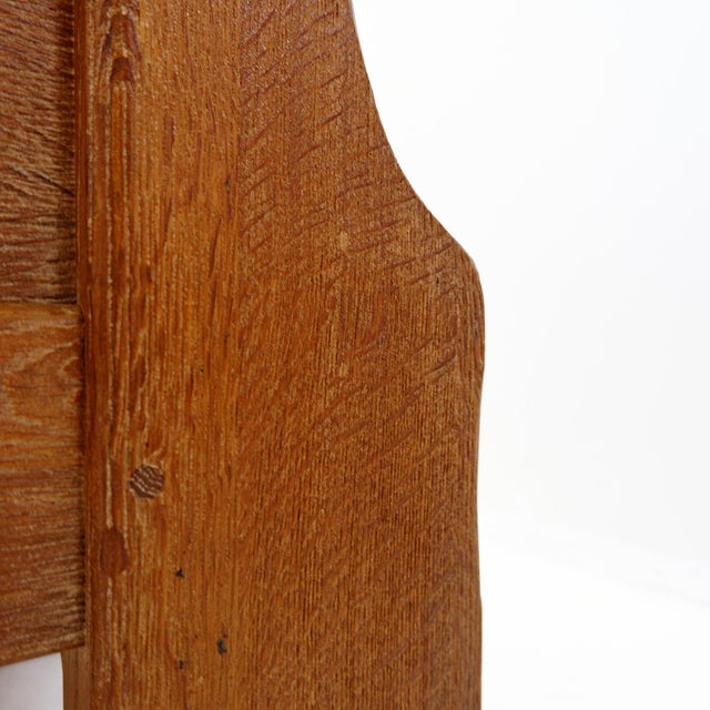 1970s Brutalist Oak Bedside Tables by De Puydt, 1970s, Set of 2 For Sale - Image 5 of 13