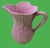 Vintage Pink Cabbage Ware Pitcher Set in the Style of Dodie Thayer - 5 Pieces For Sale In Miami - Image 6 of 11