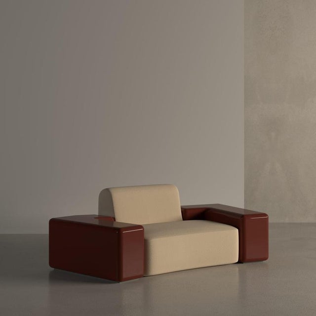 Verneuil lounge chair by haymann editions dimensions: d 97 x w 224 x h 80cm (dimensions may vary). Materials: lacquered...