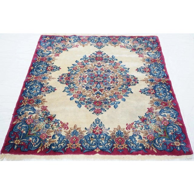Vintage Kerman Lavar Rug 3'11'' x 5'3'' For Sale - Image 10 of 12